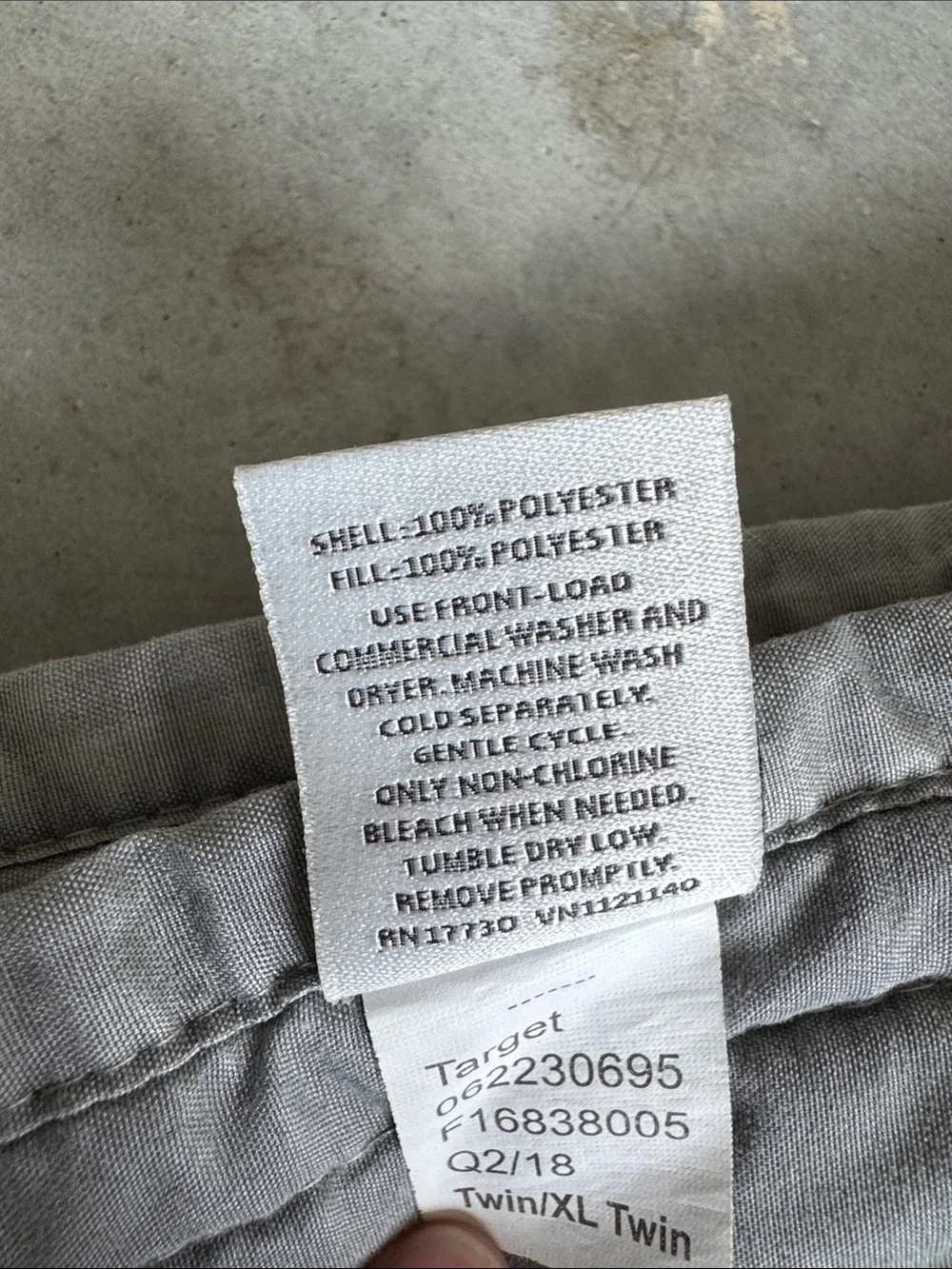 Project 62 Light Gray Twin/Twin XL Quilt